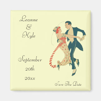 1920's bruiloft Save The Date Magneet