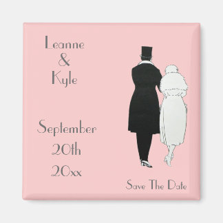 1920's bruiloft Save The Date Magneet