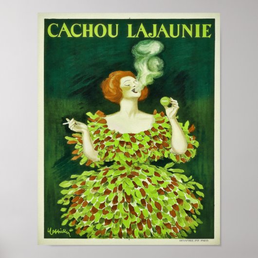 1920s Cachou Lajaunie Zoethout Snoepgoed Poster (Voorkant)