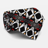 1920's Classic Boxer Vrouw Triple Stack Foulard Stropdas (Opgerold)