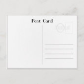 1920s Cocktail Elegance Flapper Girl  Briefkaart (Achterkant)