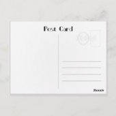 1920s Cocktail Elegance Flapper Girl Briefkaart (Achterkant)