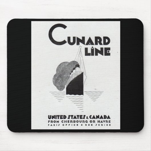 1920s Cunard Line art deco en Muismat (Voorkant)