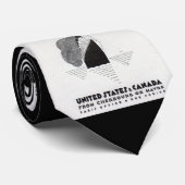 1920s Cunard Line art deco en print Stropdas (Opgerold)