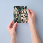 1920s Dames Mode Fotocollage, Flyer (Hand)