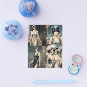 1920s Dames Mode Fotocollage, Flyer (Enkel)