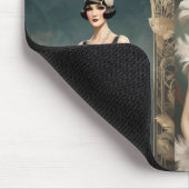 1920s Dames Mode Fotocollage, Muismat (Hoek)
