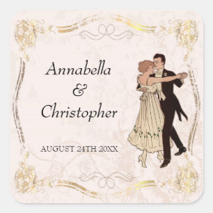 1920's Dancing Couple Sticker