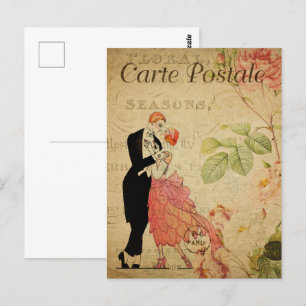 1920s  Dancing Paar Briefkaart