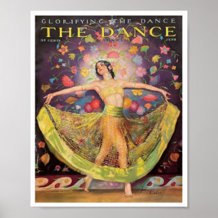 1920S DANS MAGAZINE OMCIRKEL POSTER
