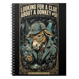 1920s Detective Donkey Noir Comic Notitieboek