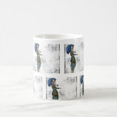 1920's Elegante Dame met Paraplu -  Magische Mok (Center)