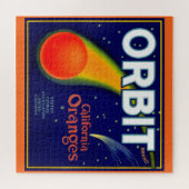 1920s Etiket rond Sinaasappels Legpuzzel (Horizontaal)