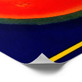 1920s Etiket rond Sinaasappels Poster (Hoek)