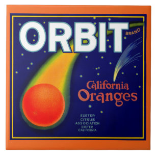 1920s Etiket rond Sinaasappels Tegeltje