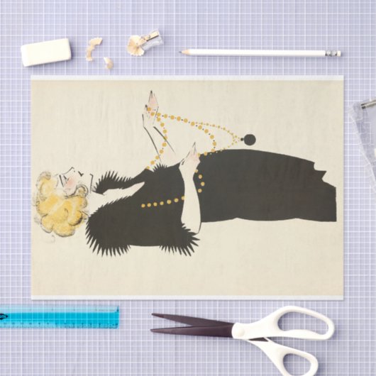 1920's Flapper Art Deco Decoupage Tissuepapier (Craft)