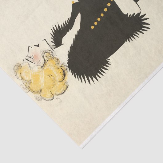  1920's Flapper Art Deco Decoupage Tissuepapier (Detail)