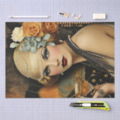1920's Flapper Girl Art Deco Tissuepapier (Craft)