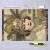 1920's Flapper Girl Art Deco Tissuepapier (Craft)