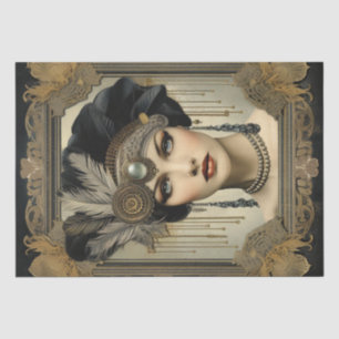 1920's Flapper Girl Art Deco Tissuepapier