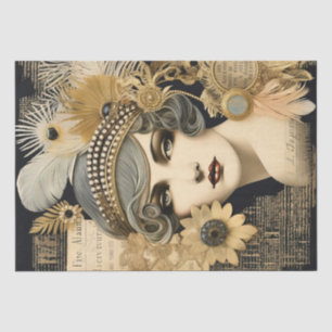 1920's Flapper Girl Art Deco Tissuepapier