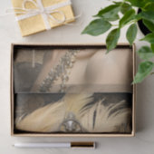 1920's Flapper Girl Art Deco Tissuepapier (Geschenk)