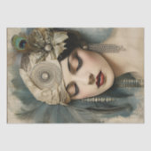 1920's Flapper Girl Art Deco Tissuepapier (Voorkant)
