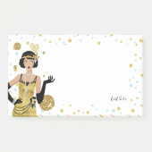 1920s flapper girl gatsby thema post-it® notes (Voorkant)