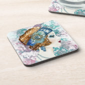 1920s Flapper Girl Onderzetters Set (Linkerzijde)