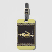 1920's Flapper Girl Thunder_Cove Bagagelabel (Voorkant (verticaal))