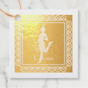 1920's Flapper Girl Thunder_Cove Bedankjes Labels