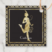 1920's Flapper Girl Thunder_Cove Bedankjes Labels (Achterkant)