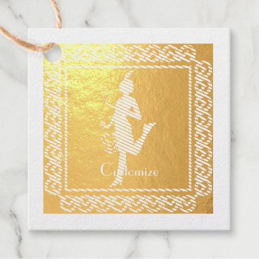 1920's Flapper Girl Thunder_Cove Bedankjes Labels (Voorkant)