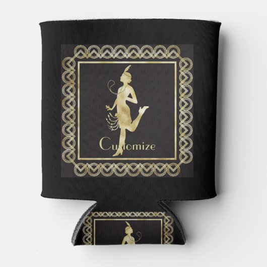 1920's Flapper Girl Thunder_Cove Blikjeskoeler (Voorkant)