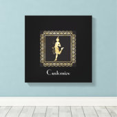 1920's Flapper Girl Thunder_Cove Canvas Afdruk (Insitu (Houten vloer))
