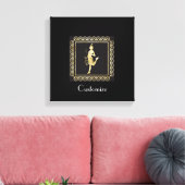 1920's Flapper Girl Thunder_Cove Canvas Afdruk (Insitu (Woonkamer))