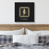 1920's Flapper Girl Thunder_Cove Canvas Afdruk (Insitu (Slaapkamer))