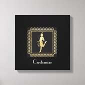1920's Flapper Girl Thunder_Cove Canvas Afdruk (Voorkant)