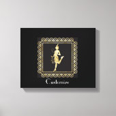 1920's Flapper Girl Thunder_Cove Canvas Afdruk (Voorkant)