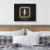 1920's Flapper Girl Thunder_Cove Canvas Afdruk (Insitu (Slaapkamer))