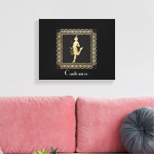 1920's Flapper Girl Thunder_Cove Canvas Afdruk (Insitu (Woonkamer))
