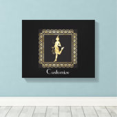 1920's Flapper Girl Thunder_Cove Canvas Afdruk (Insitu (Houten vloer))