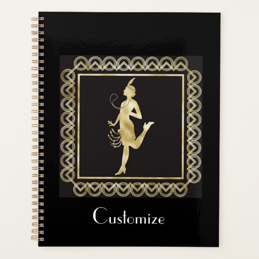 1920's Flapper Girl Thunder_Cove Planner (Voorkant)