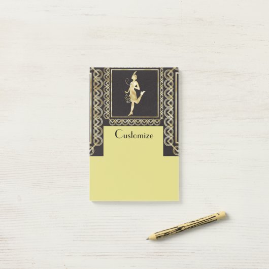 1920's Flapper Girl Thunder_Cove Post-it® Notes (Op bureau)