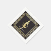 1920's Flapper Girl Thunder_Cove Servet (Hoek)