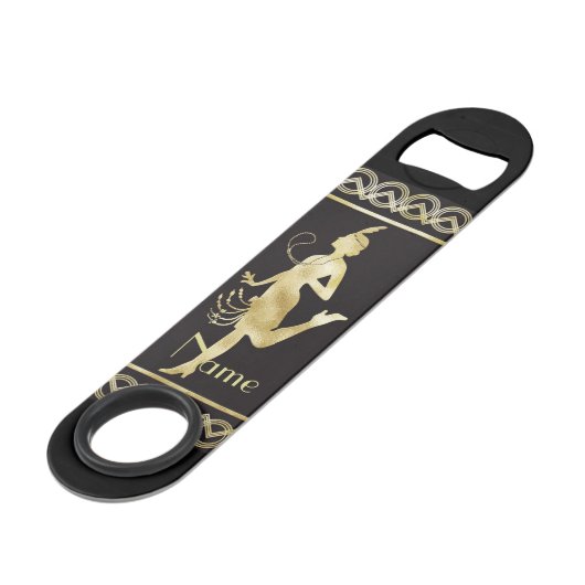 1920's Flapper Girl Thunder_Cove Speed Flessenopener (Voorkant Gekanteld)
