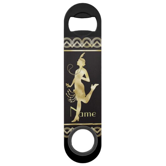 1920's Flapper Girl Thunder_Cove Speed Flessenopener (Voorkant)