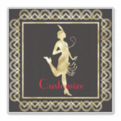 1920's Flapper Girl Thunder_Cove Sticker (Voorkant)