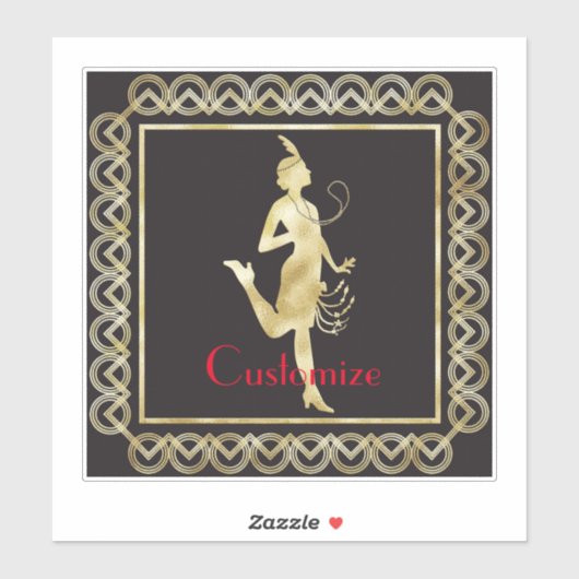 1920's Flapper Girl Thunder_Cove Sticker (Vel)