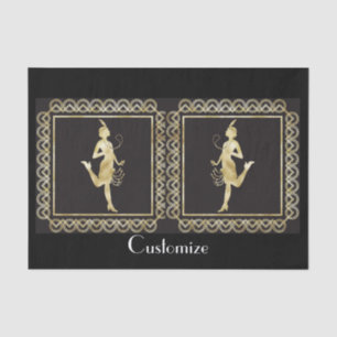 1920's Flapper Girl Thunder_Cove Tissuepapier